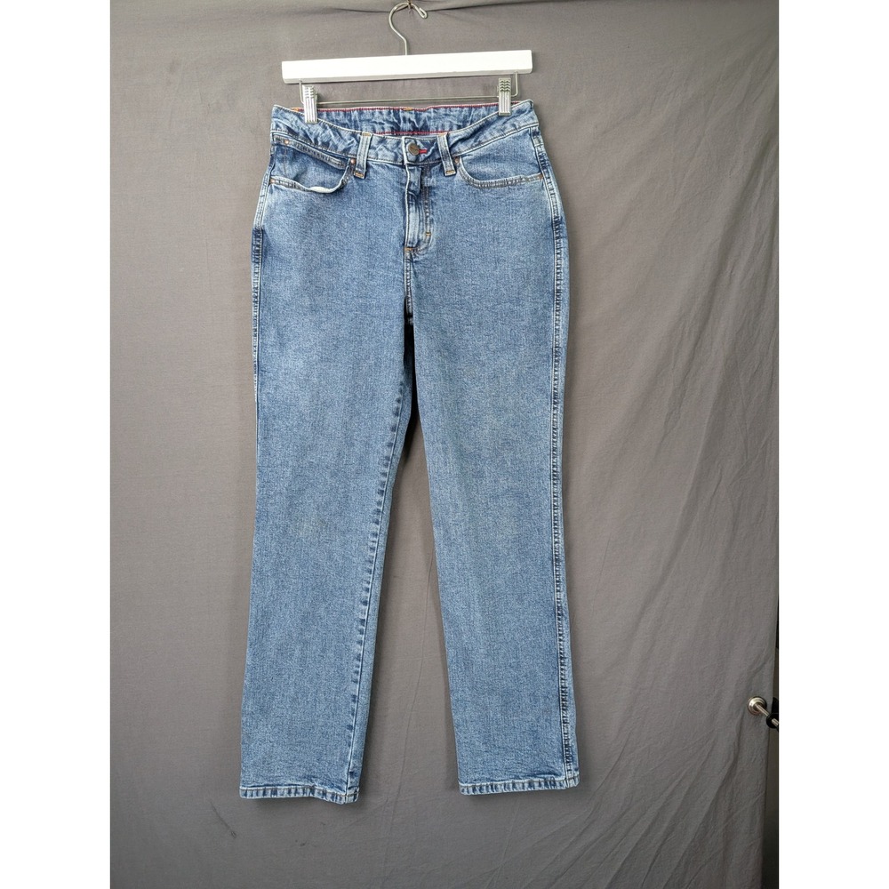 Wrangler 1018MWZSW Cowboy Cut Women Blue Jeans 7x30 Medium Wash Straight‎ Leg